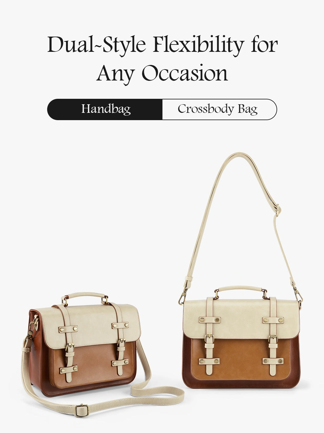 Sombre Mini Crossbody Vintage Briefcase