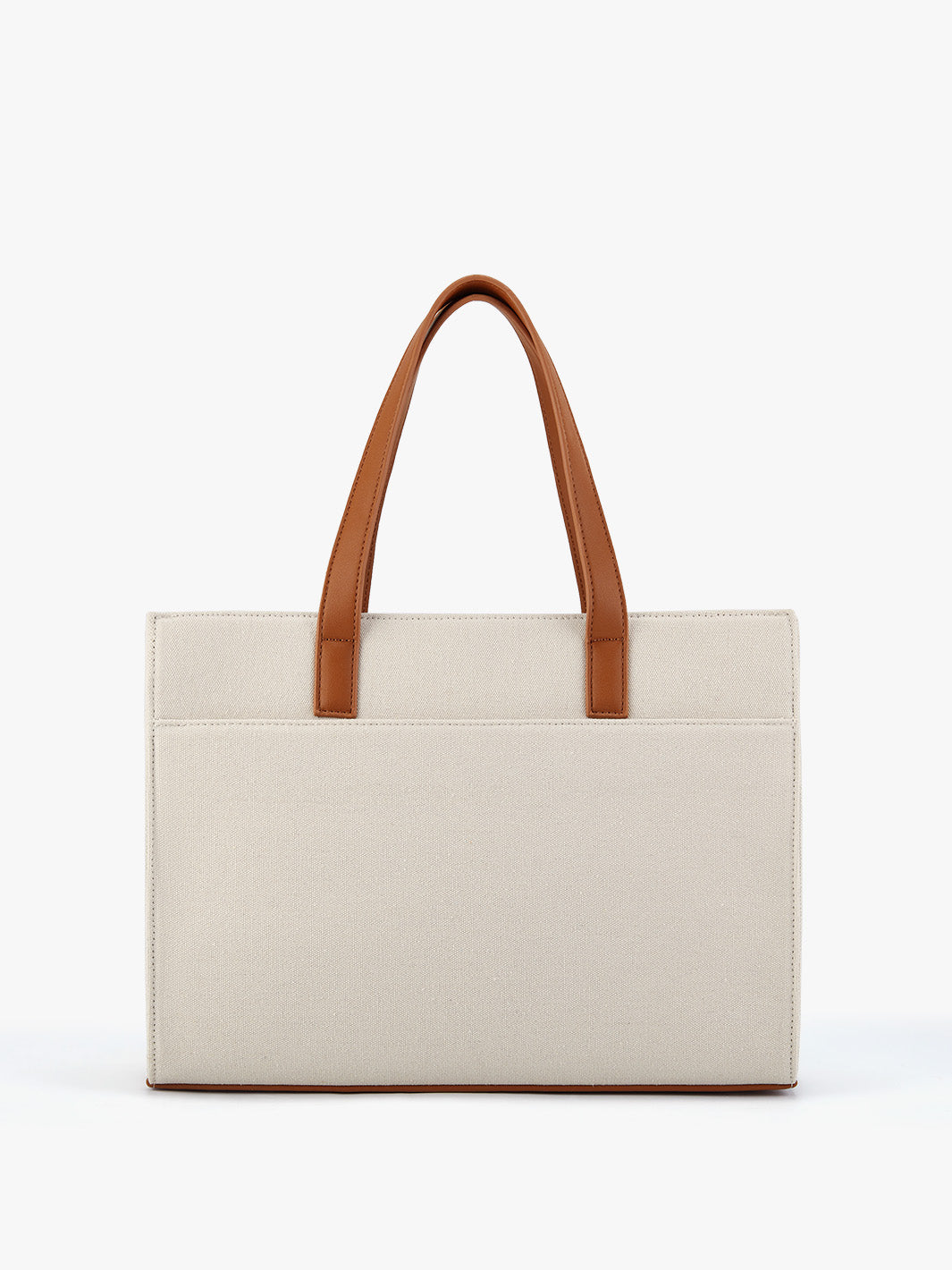 Olivia's Classic PU Leather Handbag for 13-15.6 Inch Laptop Tote