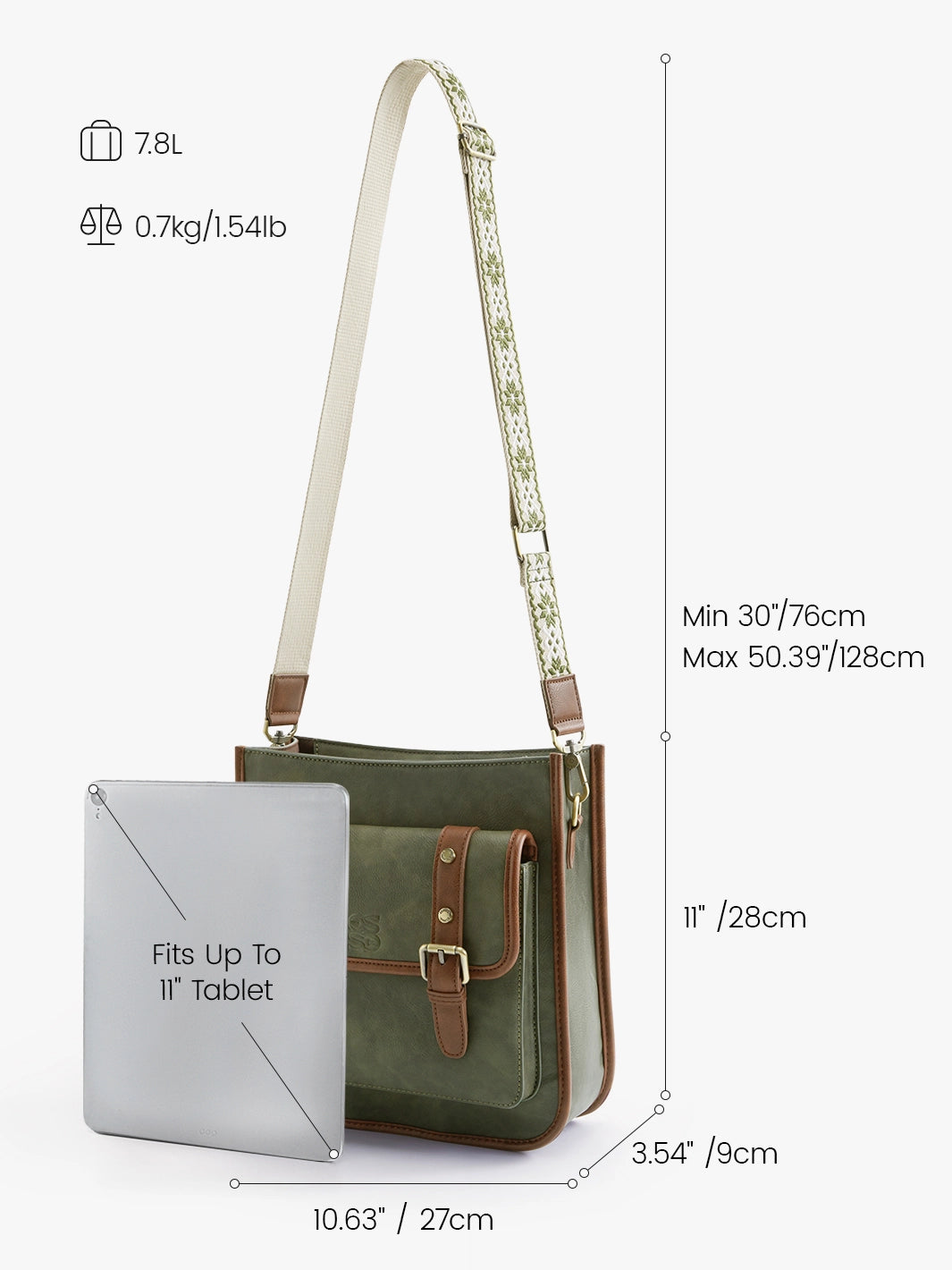 Sophie Vegan Leather Everyday Crossbody Bag