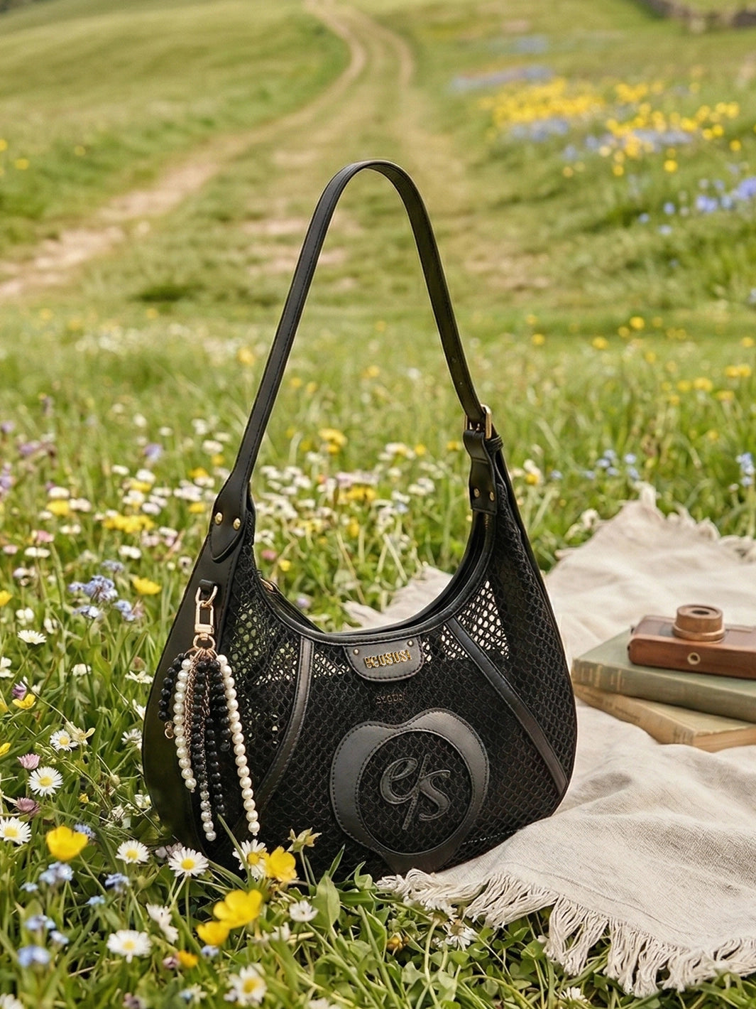 Siri Mesh Hobo Bag