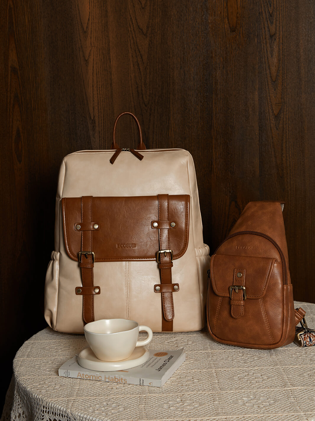 Scarlett Flip Zipper Vegan 15.6-Inch Backpack
