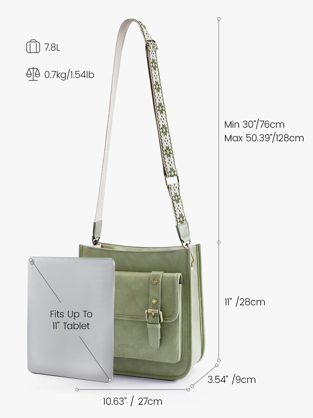 Sophie Vegan Leather Everyday Crossbody Bag