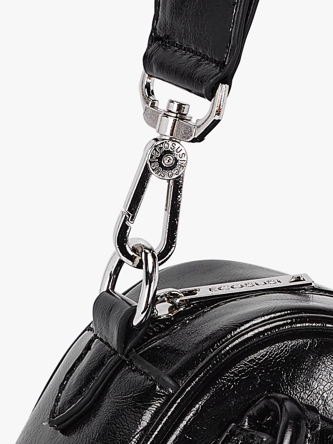 Mia Wide Strap Vegan Leather Crossbody Bag